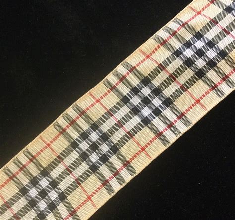 burberry plaid ribbon.